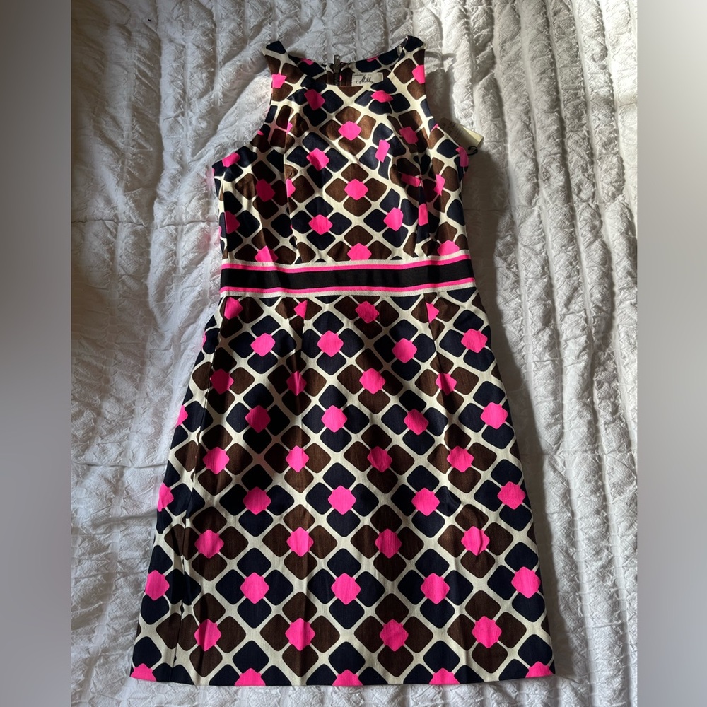 NWT Milly brown and pink dress